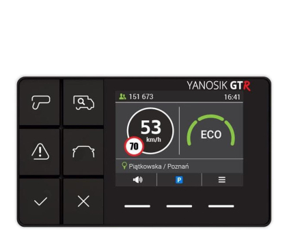 Antyradar samochodowy Yanosik YANBOX GTR + 5 lat abonamentu